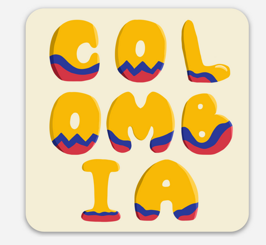 IIIMPULSIVEEE Colombian Round Sticker 3in x 3in